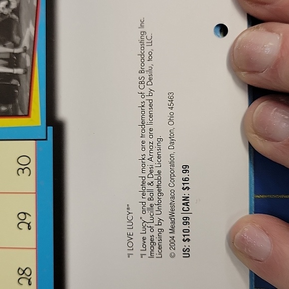 2005 I Love Lucy 12 Month Calendar 12" x 11" - Picture 5 of 5